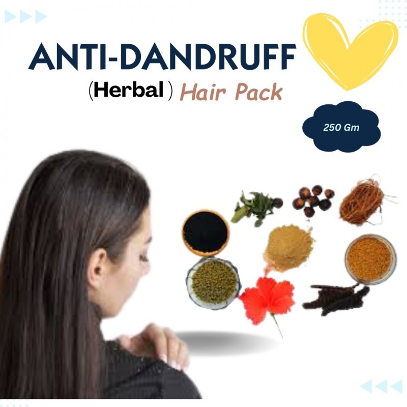 ANTI -DANDRUFF HERBAL HAIR PACK - 250 Gm