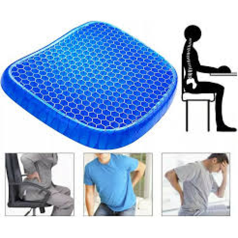 Egg Seater Gel Cushion Seat  ( Back/Lumbar Support )