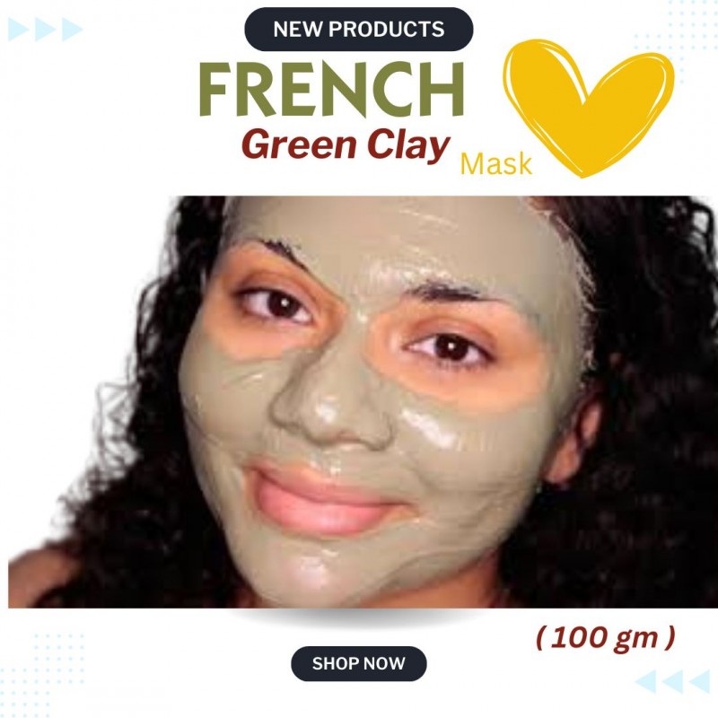 FRENCH GREEN CLAY MASK - 100 gm