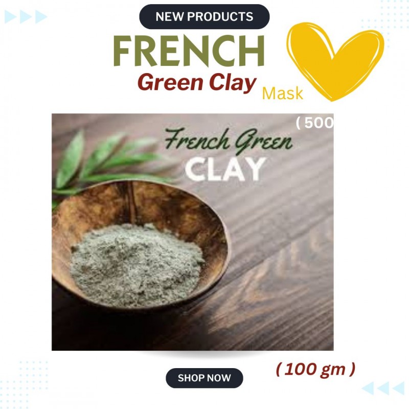 FRENCH GREEN CLAY MASK - 100 gm